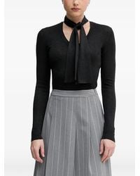 Sisley - T-Shirt À Col Noué - Lyst