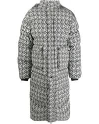 Marine Serre - Moon Diamond-Pattern Oversized Puffer Coat - Lyst