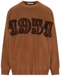 Max Mara - Pull À Logo Brodé - Lyst