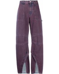 The Attico Denim Fern Cargo Jeans in 