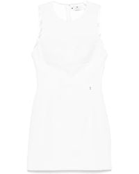 Elisabetta Franchi - Floral-Charm Crepe Mini Dress - Lyst