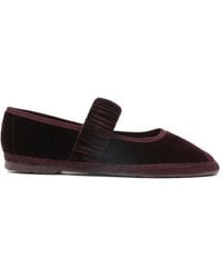 Flabelus - Mafalda Ruched-Strap Ballet Flats - Lyst