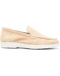 Moorer - Slip-On Suede Loafers - Lyst