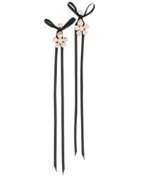 Simone Rocha - Daisy-Motif Satin-Bow Earrings - Lyst