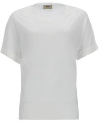 Herno - T-Shirt Met Manchetten - Lyst