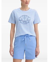 Joop! - Tele Logo-Print Striped T-Shirt - Lyst