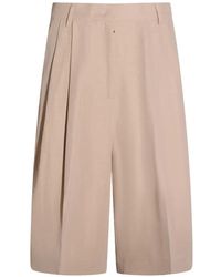 Fabiana Filippi - Pleated Knee-Length Shorts - Lyst