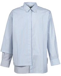 WIZZARD - Docking Flip Asymmetric Striped Shirt - Lyst