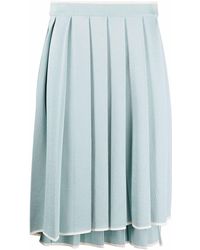 Thom Browne - High-low Pleated Skirt - Lyst