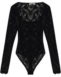 LoveShackFancy - Body A Maniche Lunghe Jannie - Lyst