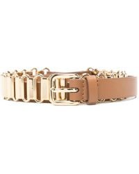Miu Miu - Leather And Metal Belt - Lyst