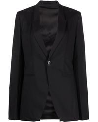 Rick Owens - Blazer Con Botones - Lyst
