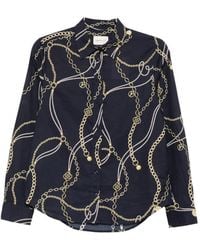 GANT - Chain-Print Long-Sleeved Shirt - Lyst