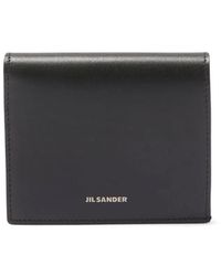 Jil Sander - Logo-Stamp Tri-Fold Wallet - Lyst