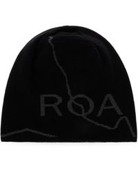 ROA - Beanie Mit Intarsien-Logo - Lyst