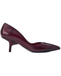 CAPASA MILANO - Pointed-Toe Leather Pumps - Lyst