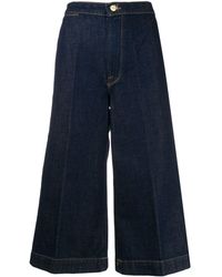 FRAME - Cropped Jeans - Lyst