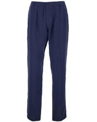 Emporio Armani - Linen Trousers - Lyst