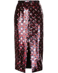 Rochas - Sequin Midi Skirt - Lyst