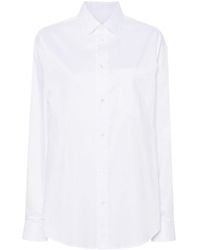 DARKPARK - Anne Embroidered-logo Cotton Shirt - Lyst