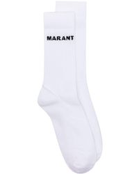 Isabel Marant - Logo-jacquard Calf-high Socks - Lyst