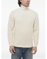 Paolo Pecora - Cable-Knit Turtleneck Sweater - Lyst