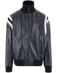 Loewe - Panelled Leather Jacket - Lyst