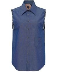 N°21 - Crystal-Embellished Sleeveless Top - Lyst