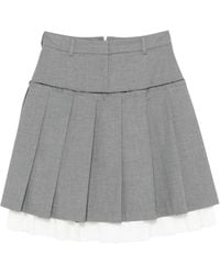 GIMAGUAS Cielo Mini Skirt in Grey | Lyst UK