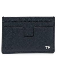 Tom Ford - Logo-plaque Leather Card Holder - Lyst