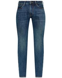 Emporio Armani - Jeans With Tapered Legs - Lyst