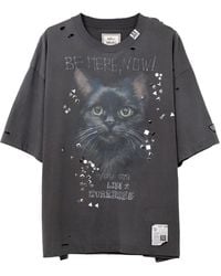 Maison Mihara Yasuhiro - プリント ダメージ Tシャツ - Lyst