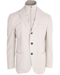 Eleventy - Layered Single-Breasted Blazer - Lyst