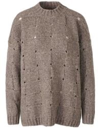 ELY ELY - Karierter Pullover Aus Strukturstrick - Lyst