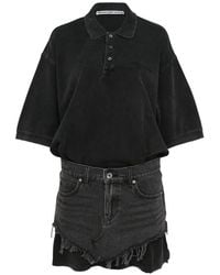 Alexander Wang - Mini Pre-Styled Frayed Dress - Lyst