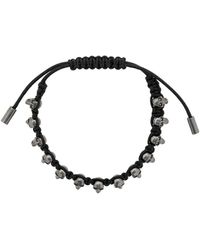 Alexander McQueen Armband Met Doodskop - Zwart