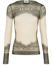 Jean Paul Gaultier - Long-Sleeve Printed Top - Lyst