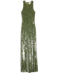 Ami Paris - Sequin-embellished Silk Gown - Lyst