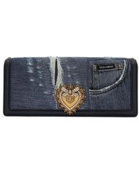 Dolce & Gabbana - Devotion Patchwork-denim Shoulder Bag - Lyst