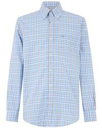 Paul & Shark - Check-Pattern Button-Down Shirt - Lyst