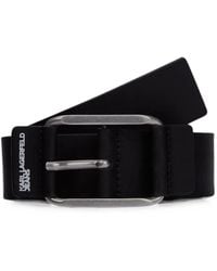 KARL LAGERFELD - Leather Belt - Lyst