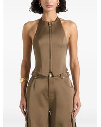 Manière De Voir - Claudette Neckholder-Top aus Satin - Lyst
