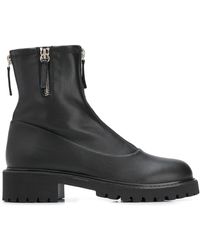 Giuseppe Zanotti - Front Zip Ankle Boots - Lyst