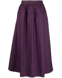 Tory Burch - High Waist Mid-length Skirt - Lyst