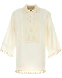 Valentino Garavani - Floral-Embroidered Shirt - Lyst