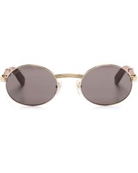 Cartier - Oval-frame Sunglasses - Lyst