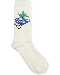 Barrow - Logo-Intarsia Socks - Lyst