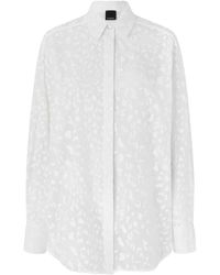 Pinko - Leopard Print Long Sleeve Shirt - Lyst