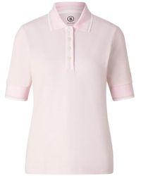Bogner - Funktons Elenor Striped-Trim Performance Polo Shirt - Lyst