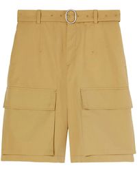 Jil Sander - Pantalones cortos con cinturón - Lyst